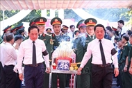 Memorial and burial service for 34 fallen heroes held in Tuyen Quang